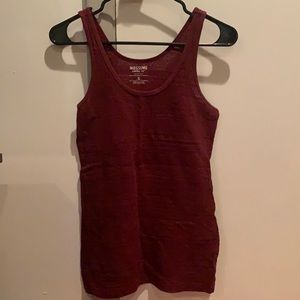 Red laced tank top